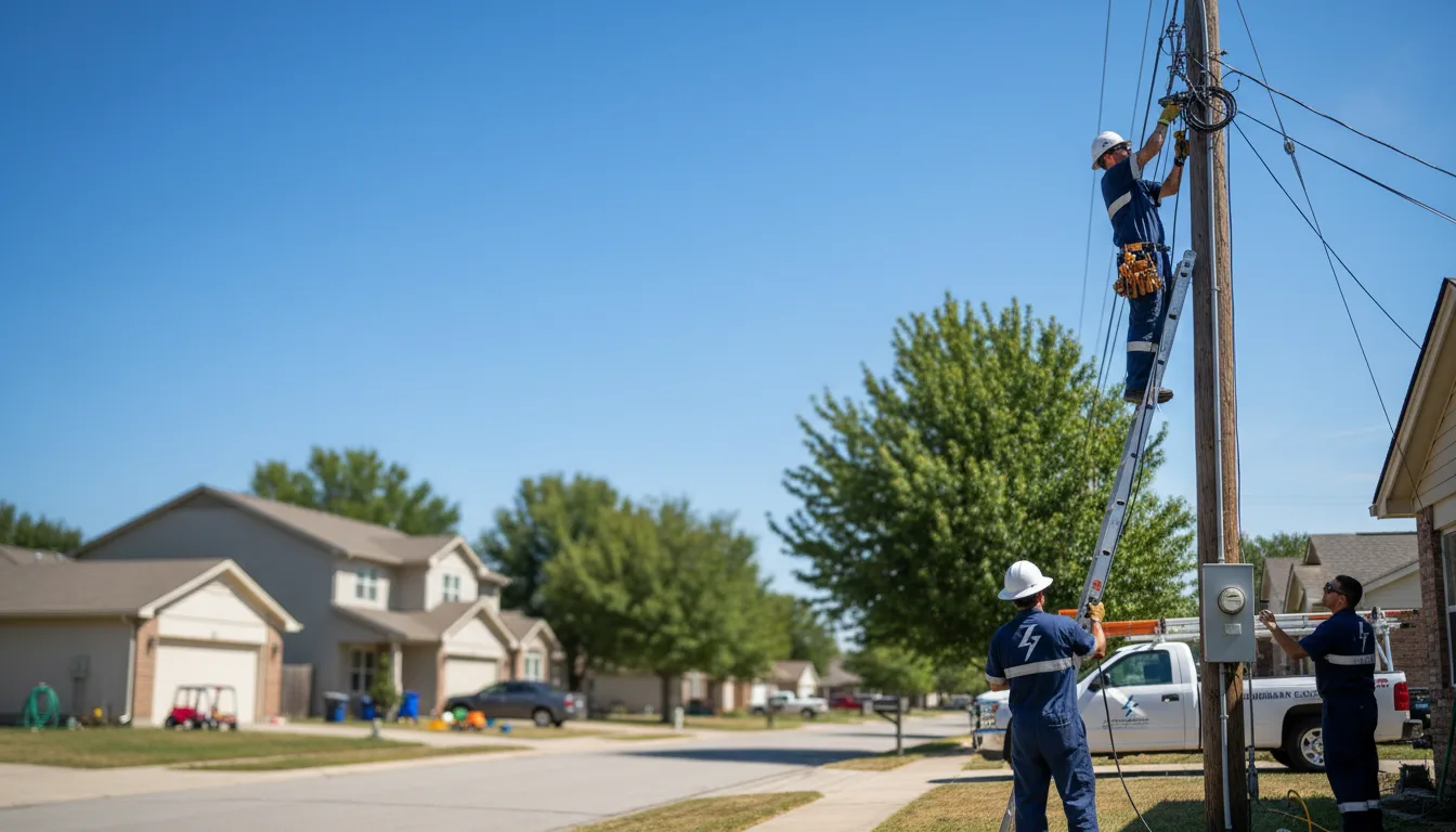 Residential electrician providing installation services in Wheatland, IN